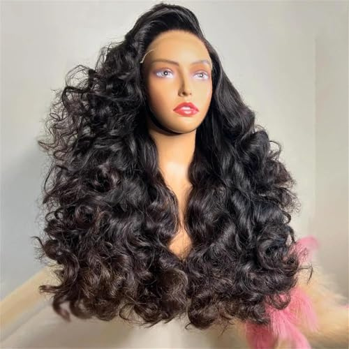 Peluca De Cabello Humano Suelta Sin Pegamento Con Encaje Frontal Transparente De 13 X 6 Pulgadas 13x6 Lace Front Wig 30 Inch 250 Density