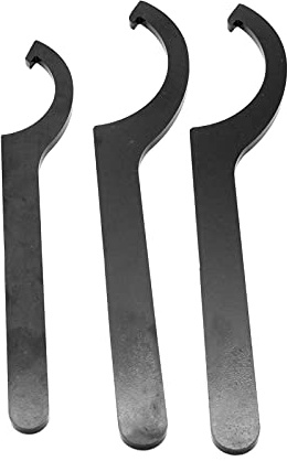 Yctze Juego de Herramientas de Llave con Resorte en Espiral, 3 Llaves Inglesas de Acero, Llave de Choque con Resorte en Espiral con Precisión de Corte para Amortiguadores con Resorte