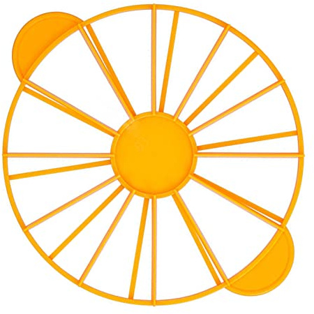 Generic Cake Portion Marker Food Grade Round 10/12 Piece Cake Slice Marker Equal Portion Cutter Bread Cake Divider Baking Tool (Yellow 126g/4.4oz（280）)