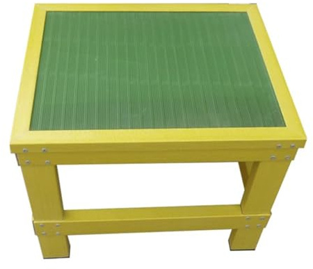 Tabouret Plateforme Isolé, Résistance 10 KV, Escabeau Antidérapant en Fibre De Verre, Capacité 200 Kg, pour Électriciens, Ateliers Et Usage Domestique