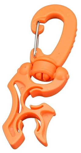 wueiooskj Doppelter Schlauchhalterclip für Taucher – Praktisches Zubehör für Schnorchel Atemregler Setups, Atemregler und Manometer, Schlauchclip Halterung, Tauchclips mit
