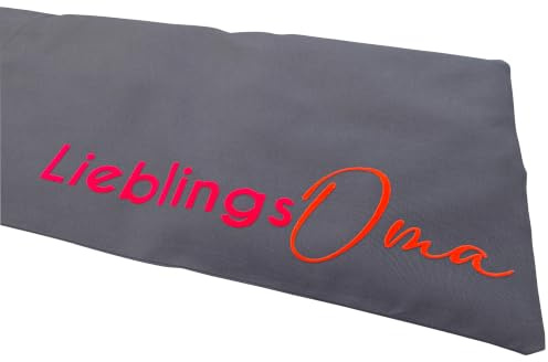 Freckenhorster Werkstätten, Körnerkissen mit Bezug, 6 Kammern (20x51 cm), Geschenk für Oma/Opa/Mama/Papa, Handmade in Germany (LieblingsOma)