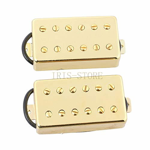 LYWS Humbucker-Tonabnehmer für Les Paul 6-Saiten-Gitarre, 12 LP (Gold), 2 Stück