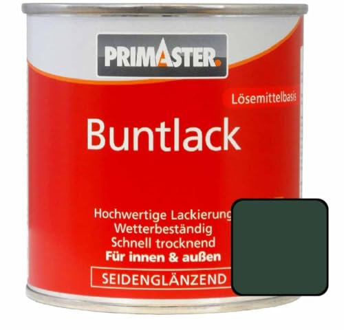 Primaster Buntlack 750ml Moosgrün Seidenglänzend Wetterbständig Holz & Metall