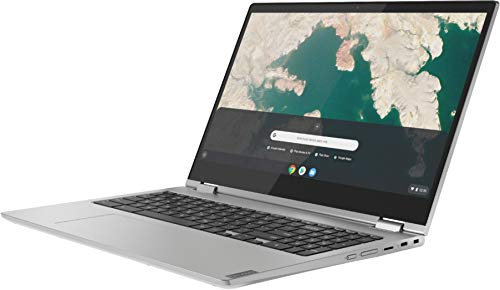 Lenovo - Chromebook touchscreen 2 in 1 C340-15 da 15,6 - Intel Core i3 - Memoria da 4 GB - Memoria flash eMMC da 64 GB - Grigio minerale