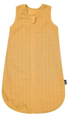 Alvi Mull-Schlafsack | Baby Schlafsack mit 0.5 TOG für den Sommer aus 100 % Baumwolle, atmungsaktiv für angenehmen Schlafkomfort