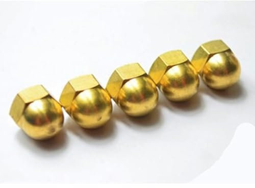 1-10 Stück M3 M4 M5 M6 M8 M10 M12 M16 Kupfer Messing Hutmutter Sechskantkappe Metrische Kuppelmutter-m3 20 Stück