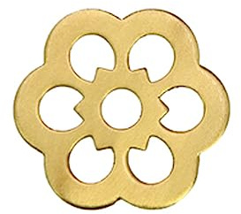 Tiazza 10 arandelas de latón para decoración de muebles clásicos (latón)
