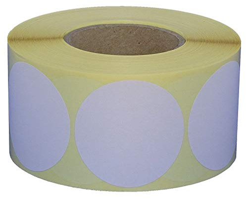 Markierungspunkte Klebepunkte auf Rolle/Durchmesser 80 mm / 500 Stück (Weiß, permanent haftend)
