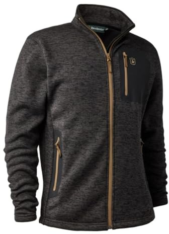 Deerhunter Sarek Knitted Jacket - Dark Grey melange