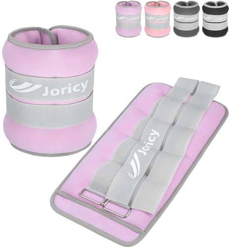 JORICY Knöchelgewicht, Gewichtsmanschetten Fuß für Männer Frauen 1 2 3 4 5 6 8 10 kg 1 Paar Fußgewichte Gewichte für Beine und Arme, Gewichte Set am Knöchel Handgelenk