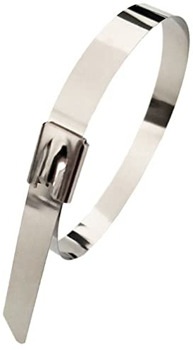100Pcs Stainless Steel Cable Ties, Heavy Duty Self-Locking Zip Ties | Metal Cable Ties, Self-Locking Design With Smooth Surface For Cable Organizing