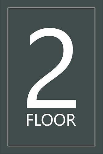 2nd floor, grey informational sign - 1mm flexible Plastic sign (300mm x 200mm)