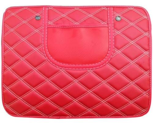 SRTMIRJJ 2 Stück Auto Rückenlehnenschutz für Benz M Class ML350 ML400 ML500 AMG ML55 ML63, Wasserdicht Autositz Kickschutz Anti-Schmutzig Kick Pad Interieur Zubehör,Short-C/Red