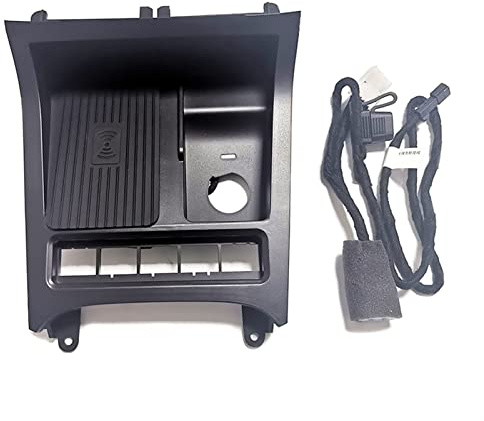 Pizgear Auto QI Wireless Ladegerät 15W Schnellladeplatte Ladehülle Zubehör for kabelloses Telefonladegerät, for VW, for Golf, for 6 MK6 2008-2013 Schnellladeplatte