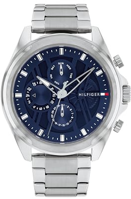 Tommy Hilfiger Multi Zifferblatt Quarz Uhr für Herren mit Edelstahl- oder Lederarmband
