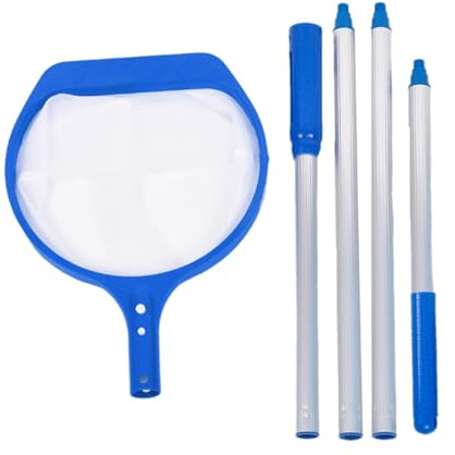 Rengöringsnät för pool – finmaskig skimmer med stång, poolskimmer | Aqua Scoop essentiaal poolskimmer, poolrengöringsverktyg, poolrengöringsnät, poolnät för rengöring av