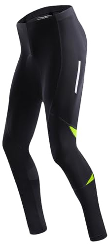 HUIOP Pantaloni da Equitazione Pantaloni da Ciclismo da Uomo con Imbottitura 3D Calda e soffice Traspiranti per l'inverno Pantaloni da Mountain Bike da Uomo Pantaloni da Ciclismo