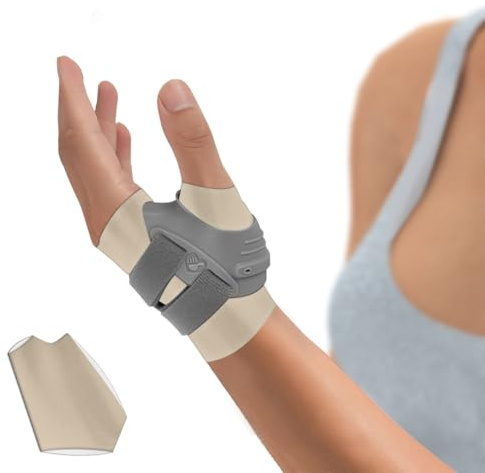 Yogaret CMC Daumenstütze für Arthrose, Daumensattelgelenk-Stabilisierung, Linker Daumenbandage, Daumensattelgelenkstütze, Schmerzlinderung bei Verstauchungen und Sehnenentzündungen(L, Linke Hand)