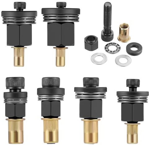 HSEAMALL Kit de herramientas de pistola de tuerca remachadora M3 M4 M5 M6 M8 M10 Juego de cabezales de herramienta remachadora manual mandril de herramienta para manual, eléctrico, neumático