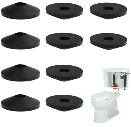 10 Stück Toilette Spülkasten Dichtung, 6MM Befestigung Dichtung Schaum Reparaturset Befestigungsarmatur Dichtkupplung