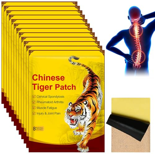 KUWUNG Schmerzlinderung Patch, 96Pcs/8Pack Chinesische Ferninfrarot Pflaste - Schnelle und Lang anhaltende Schmerzlinderung für Muskeln und Gelenke