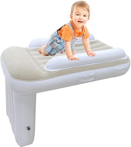 JANTEELGO Air Baby Flugzeug Must Have Tragbare Flugzeug Sitzverlängerung Kinder Schlafen (Luftpumpe Nicht Enthalten) - Aufblasbar Flugzeugbett Baby Passt zu Den Meisten Sitzen für Flüge Auto