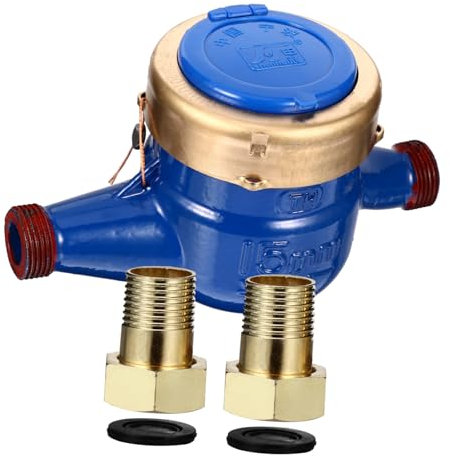 Cabilock 1 Stück Wasserzähler Wasserzähler für Bedienen Präzise Messung für Bewässerung Wasserverbrauchskontrolle Robustem Material Design