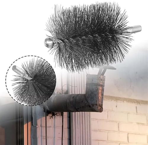Chimney and Flue Maintenance Brush with Steel Wire Construction (120mm)