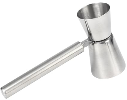 Misurino per cocktail, in acciaio inox, doppio misurino per alcol, accessorio per miscelare bevande alcoliche, tazza per liquori, per casa, barbecue, feste, picnic, appassionati di principianti