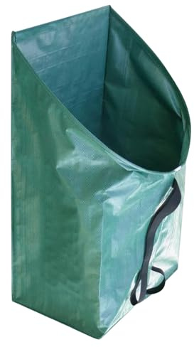 Bolsa de colección de jardín – Bolsa grande de 200 L para exteriores, ayudante multifuncional para patio, contenedor de almacenamiento reutilizable, pieza portátil resistente con construcción robusta