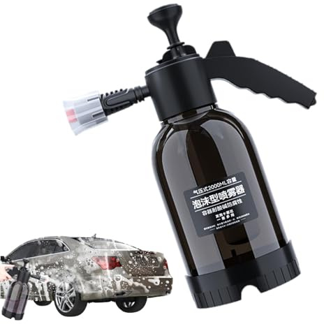 Pulvérisateur à Pression Manuel,2L Réglable Manuel | Bouteille Pompe Pression Arrosage - pour Cuisine Verre Salle de Bain Fleurs Bain d'animaux Lavage de Voiture
