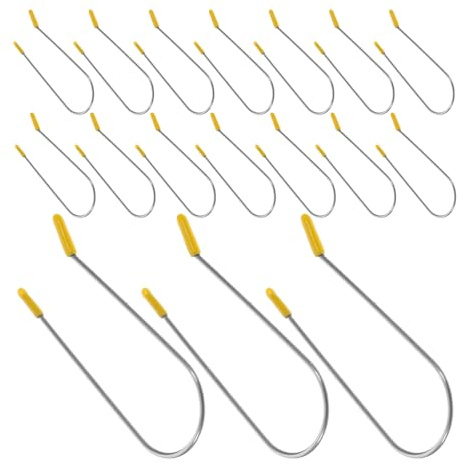Gogogmee 24pièces Pince à Bigoudis Chauffante Métal Kit de Pinces de Rechange pour Fixation des Cheveux Adaptées à Divers Coiffages