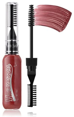 Hårkritkam, hårkritkammar för flickor – hårfärgs-mascara-set, tvättbart hårkritset med 8 färger, tillfällig hårfärg, hårmarkeringstillbehör för vuxna