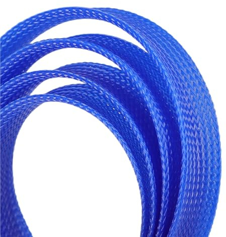 Guaina intrecciata isolata Manicotto stretto espandibile for cavi da 2 mm - 50 Tubo guaina in rete in nylon ignifugo Per TV Auto(A,12mm,5Meter)