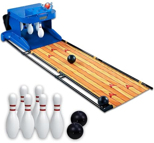 BäRbart Bowlingspel, Elektrisk Bowlingmaskin Med Automatisk åTerstäLlning, Led-Resultattavla, Cool Belysning Och Ljud, Rolig Arkadspelleksak FöR Hemmabruk 2/3.5m 2m