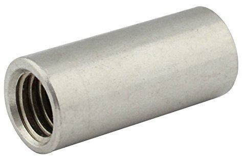 Rundmuffen - M16x50 - (50 Stück) - Gewindemuffen in Runder-Ausführung (Länge: 50 mm) - Edelstahl A2 (V2A) - SC9178 | SC-Normteile