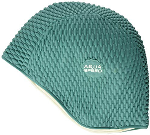 Aqua Speed herr bombastic latex badmössa, grön, en storlek