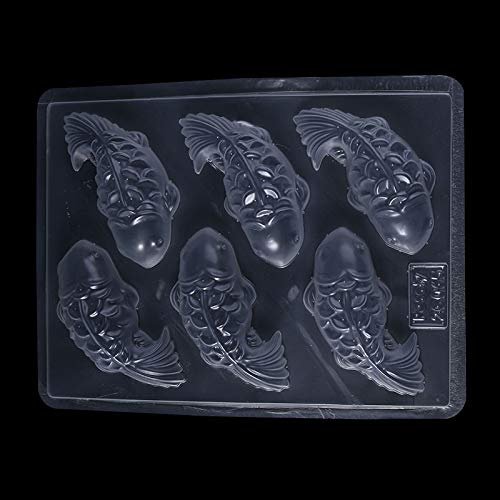 ZIRAN Koi Fish Mould 3D Koi Fish Plastic Cake Chocolate Mould Jelly Handmade Sugarcraft Mold Diy