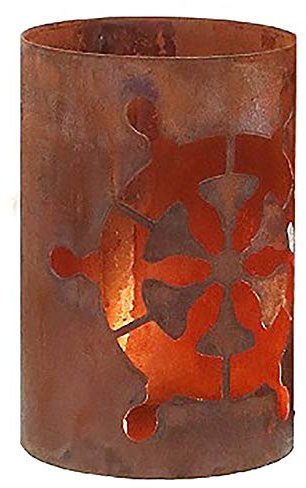 osters muschel-sammler-shop Metall-Rost Artikel - verrostet ┼ Gartenartikel ┼ ulkig und originell ┼ Rostfinish ┼ Verschiedene Artikel und Größen (Windlicht Steuerrad)