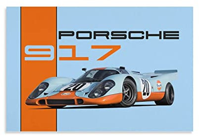 Supercar Poster Porsche 917K Leinwand-Kunst-Poster und Wandkunstdruck, modernes Familien-Schlafzimmer-Dekor, Poster, 40 x 60 cm