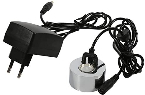YUMILI Mist Maker 24V 45~65mm Macchina per Nebbia ad ultrasuoni Fontana d'Acqua Stagno Atomizzatore Umidificatore con Adattatore per Fontana da Ufficio 100-240V(EU)