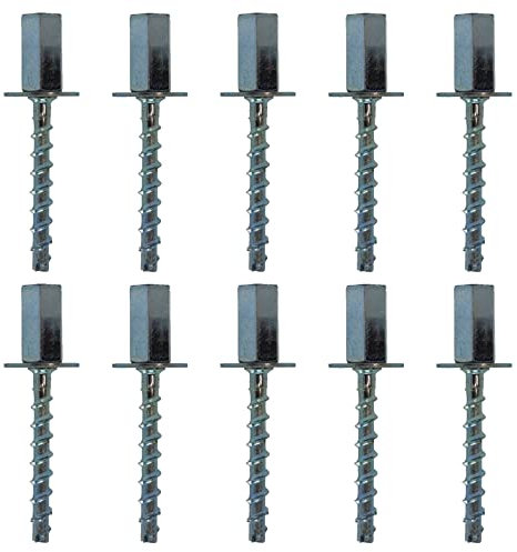 10x Remstaler BETONSCHRAUBE Muffe mit Stufengewinde M8 / M10 | ETA Zulassung | made in GERMANY | Schellenanker (6x35)