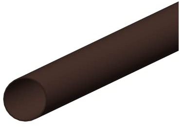 4Home&Garden | Einzelteile Dachrinnensystem RG 100 Typ 300 Fallrohr DN 60 | Kunststoff PVC Braun | Verbinder Stutzen Rinnenhalter (16 Fallrohr 200cm)