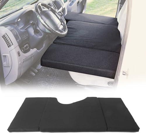 OMAC Camper Bett Fahrerhausbett Matratze kompatibel mit Renault Trafic 2001-2014 Schwarz