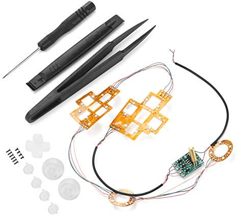 6Color Luminated DPad Thumbsticks DTF LED Buttons Kit for Controller Accessories,Accessories Parts And Tool Replacement