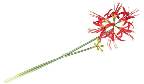 MAGICLULU Fleurs De Lys Araignée Artificielles Ampoules De Lys Lycoris Tige De Lys Araignée Radiata pour Décoration De Remplissage De Vase De Jardin De Maison