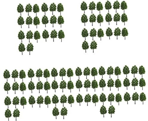 PHENOFICE 100 Pièces Arbre modèle Architectural Arbres artificiels modèle d'arbres d'architecture Arbre de Paysage de Diorama cèdres Plantes Arbre de Paysage Vert Arbre modèle Vert Green