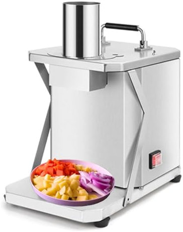 QLXYYFC Coupe-légumes Commercial, Hachoir À Fruits Et Légumes, Machine De Découpe De Fruits, Machine De Découpe De Cubes De Pommes De Terre, D'oignons Et De Carottes(8mm)