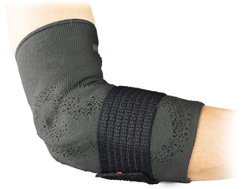 DonJoy Epiforce Gomitiera elastica con cuscinetti epicondilari e bendaggio regolabile (4)